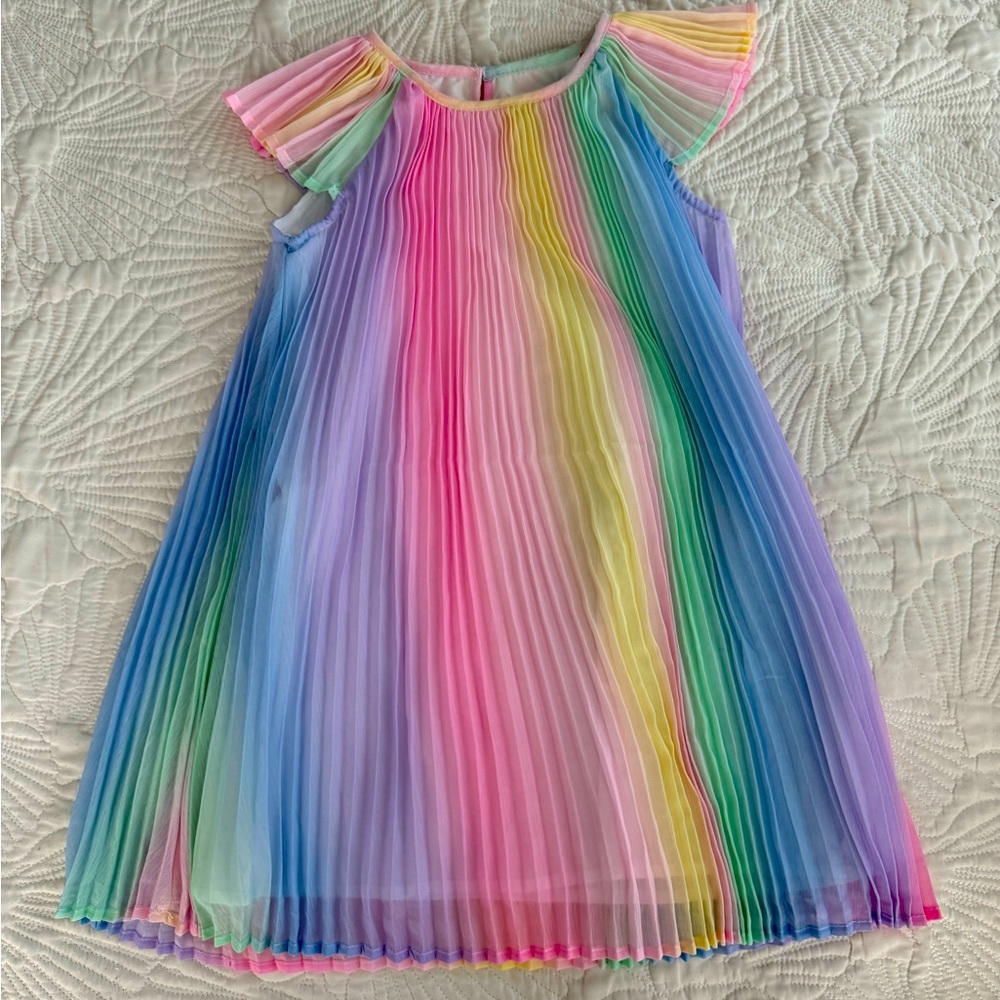 H&M Rainbow Pleated Dress